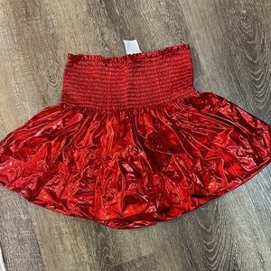 Queen of sparkle, red shorts